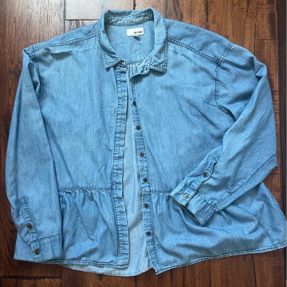 Sonoma denim button up